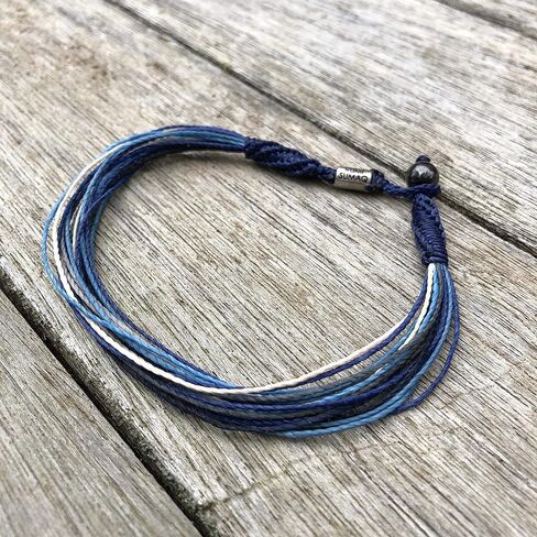 Ankle Bracelet Unisex Anklet with Hematite Stone for Men and Women - Handmade Woven Knot Surfer Beach Jewelry in Kuwait