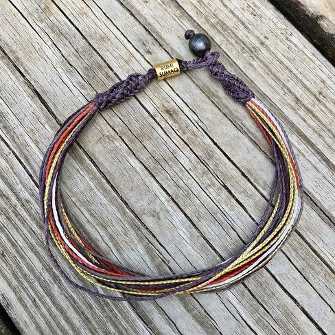 Ankle Bracelet Unisex Anklet with Hematite Stone for Men and Women - Handmade Woven Knot Surfer Beach Jewelry in Kuwait