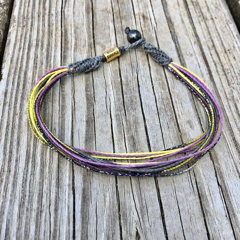 Ankle Bracelet Unisex Anklet with Hematite Stone for Men and Women - Handmade Woven Knot Surfer Beach Jewelry in Kuwait