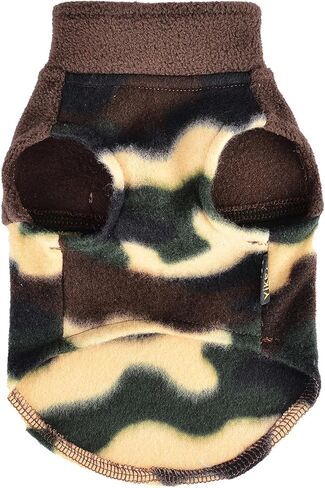 Leopard Dog Sweaters for Small Dogs Girl Boy Fleece Puppy Sweater Warm Soft Pet Holiday Clothes for Small Cats and Dogs Chihuahua Sweatshirt, S, Leopard in Kuwait