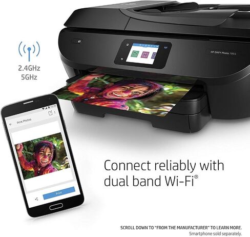 HP ENVY Photo 7855,Ccolor All In One Photo Printer with Wireless Printing, Instant Ink Ready (K7R96A) (Renewed) in Saudi Arabia