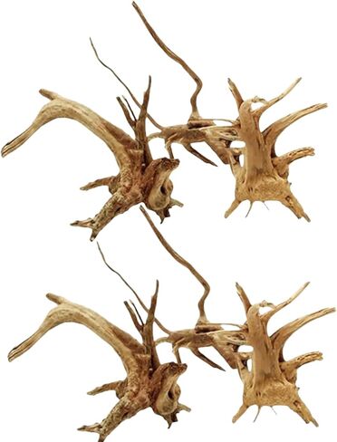 2PCS Aquarium Driftwood Branses Natural Wood الزواحف الجذع خشب الخشب زخرفة الخشب الديكور نبات الجذور الزخرفة. in Kuwait