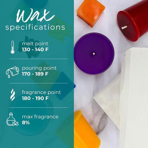 10lb Fully Refined Household Paraffin Candle Wax, Paraffin Wax for Candle Making, Bulk Candle Wax for Crafting Projects and Candle Making, Parafina, Cera para Velas in Saudi Arabia
