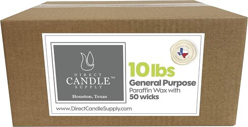 10lb Fully Refined Household Paraffin Candle Wax, Paraffin Wax for Candle Making, Bulk Candle Wax for Crafting Projects and Candle Making, Parafina, Cera para Velas in Saudi Arabia
