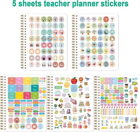 Ceiba Tree Teacher Planner Undated Lesson Plan Book 10 Months Each Month 5 Weeks 8.5 X 11 inch with 5 Sheets Stickers School Teachers Classroom Supplies Must Haves in Saudi Arabia