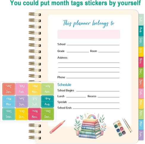 Ceiba Tree Teacher Planner Undated Lesson Plan Book 10 Months Each Month 5 Weeks 8.5 X 11 inch with 5 Sheets Stickers School Teachers Classroom Supplies Must Haves in Saudi Arabia