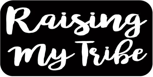 Raising My Tribe TP 273 Sticker 8" Decal mom baby on board life bear in Saudi Arabia