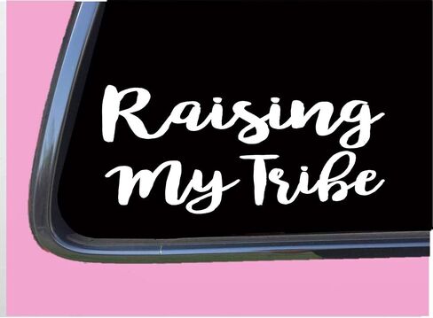 Raising My Tribe TP 273 Sticker 8" Decal mom baby on board life bear in Saudi Arabia