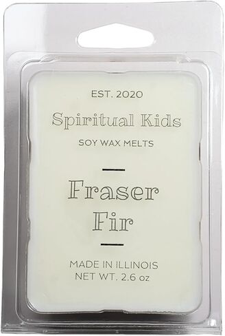 Fraser FIR Soy Wax يذوب 1 حزمة 2.6 أوقية جميع شمع الصويا الطبيعي 6 مكعبات سكب اليد مع الزيوت العطرية/الأساسية! | يذوب الشمع الخشبي | هدية عيد الميلاد in Saudi Arabia