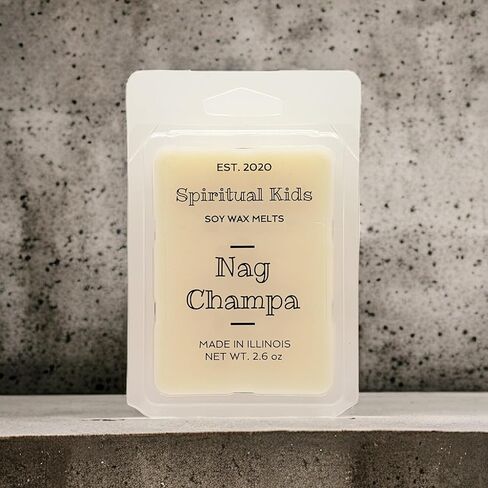 Nag Champa Soy Wax Melts 2.6oz 6 cubes Hand Poured with Fragrant/Essential Oils! | Herbal Wax Melts | Hippy Wax Melts | Birthday Gift | Christmas Gift | in Saudi Arabia