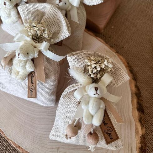 لافندر معطر على شكل دب تيدي لطيف على شكل أكياس كبيرة • أكياس ، أكياس للأدراج • زهرة مجففة باقة باقة ميني • طفل ، دش الزفاف (20 قطعة) in Kuwait