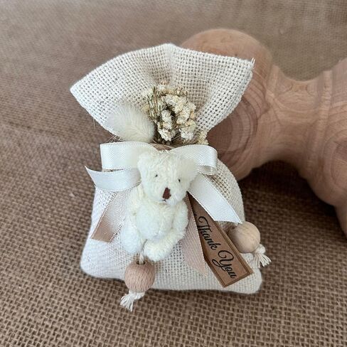 لافندر معطر على شكل دب تيدي لطيف على شكل أكياس كبيرة • أكياس ، أكياس للأدراج • زهرة مجففة باقة باقة ميني • طفل ، دش الزفاف (20 قطعة) in Kuwait