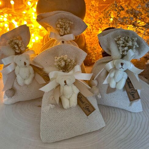 لافندر معطر على شكل دب تيدي لطيف على شكل أكياس كبيرة • أكياس ، أكياس للأدراج • زهرة مجففة باقة باقة ميني • طفل ، دش الزفاف (20 قطعة) in Kuwait