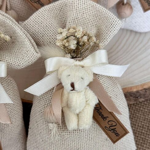 لافندر معطر على شكل دب تيدي لطيف على شكل أكياس كبيرة • أكياس ، أكياس للأدراج • زهرة مجففة باقة باقة ميني • طفل ، دش الزفاف (20 قطعة) in Kuwait