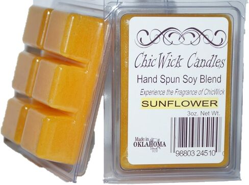 2Pack Sunflower Soy Blend Wax Melts 6oz 12 Wax Cubes Wax Tarts Chunks 50 Plus Hours of Quality Fragrance in Saudi Arabia