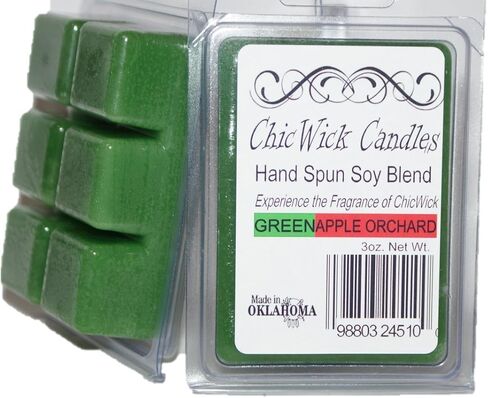 2Pack Green Apple Orchard Soy Blend Bax يذوب 6 أوقية 12 شمع مكعبات الشمع قطع الفطائر 50 زائد ساعة من العطور الجودة in Saudi Arabia