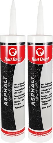 Red Devil 0637 Acrylic Asphalt Crack Filler Sealant, 1 Pack, Black in Kuwait