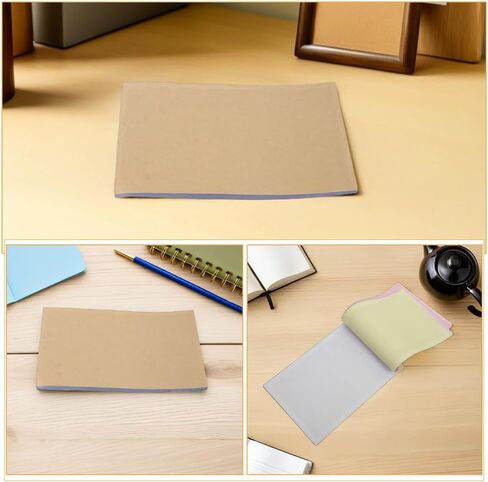 Hakidzel 10pcs نسخة فارغة Notepad Portable A5 Kraft Paper Notebook دفتر المذكرة التلقائية لنسخ المكتب لإدارة الطلبات المالية in Saudi Arabia