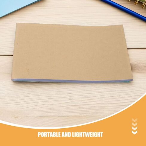 Hakidzel 10pcs نسخة فارغة Notepad Portable A5 Kraft Paper Notebook دفتر المذكرة التلقائية لنسخ المكتب لإدارة الطلبات المالية in Saudi Arabia