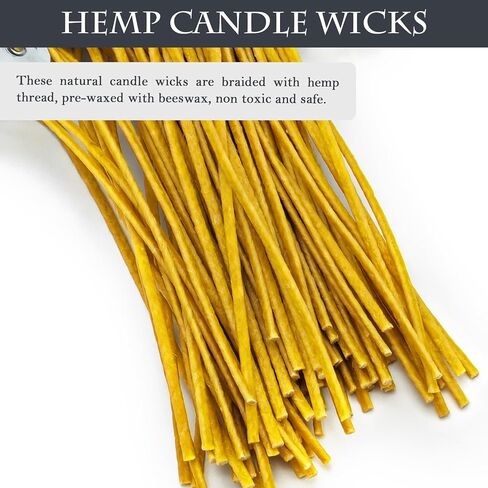 15 سم شمعة Hemp Wicks 100pcs ، فتيل القنب المضفر من أجل صنع شموع Handamde ، مع شمع العسل in Kuwait
