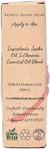 Sensual Crimson Rose | Romantic Natural Essential Oil Perfume | Free from Alcohol, Parabens, Phthalates | Lathered Artisan Plant Based Oil Cologne | Nourishing, Uniquely Handcrafted (Rose - Roll On) in Saudi Arabia