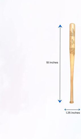 Bird's Wood Shack Mini Baseball Bat Themkeake - الخشب الصلب ، الخفافيش المصغرة التي يتم تخصيصها بالليزر لزملائها في الفريق ، المدربون ، حاملي الخاتم - ديكور الخفافيش البيسبول - 18 بوصة - كأس فريد من نوعه للدوري الصغير in Kuwait