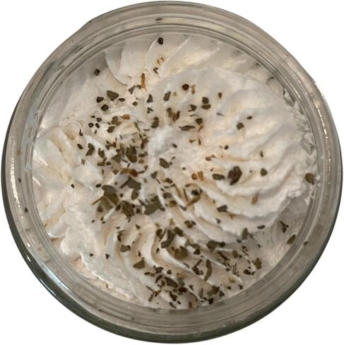 Sage و Palo Santo Body Scrub Lux ، Foamy ، Joy in a Jar ، مصنوع يدويًا على دفعات صغيرة ، مفضلة للعميل ، لطيف على الجلد ، روائح مذهلة in Saudi Arabia