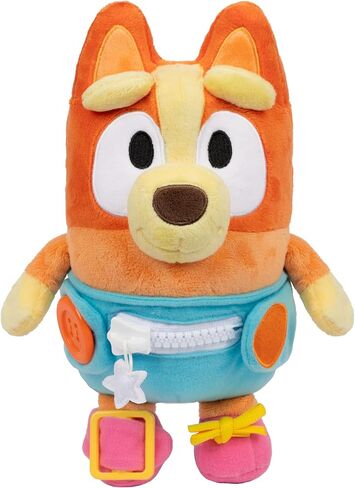 Bluey Care و Cuddle Soft Baby Toy Plush ، 11 "، لعبة تفاعلية للطفل الإلكترونية مع 10 أصوات مختلفة ، ألعاب محضرة ناعمة للأعمار 3+ in Kuwait