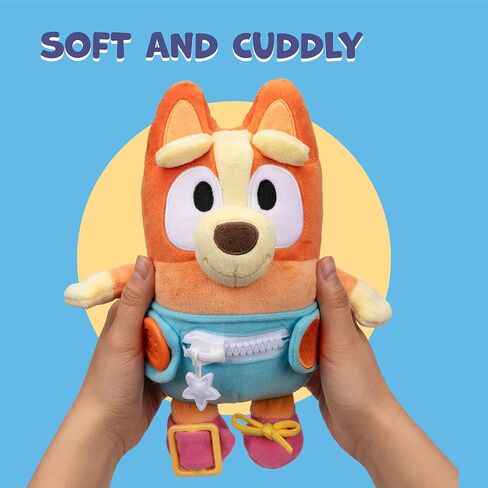 Bluey Care و Cuddle Soft Baby Toy Plush ، 11 "، لعبة تفاعلية للطفل الإلكترونية مع 10 أصوات مختلفة ، ألعاب محضرة ناعمة للأعمار 3+ in Kuwait