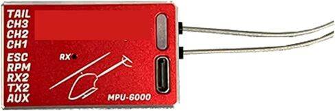 Steam Flydragon RF Gyroscope Pro ، وحدة تحكم طيران المروحية RotorFlight مزودة بوظيفة إنقاذ ومستقبل مدمج (Red (ICM42688)) in Saudi Arabia