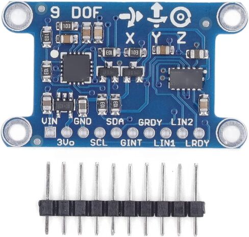 Gyroscope Module 9 Axes Digital Gyroscope Sensor Fast Measurement Low Power Loss for Robotics Drones ABS 3 5V in Saudi Arabia