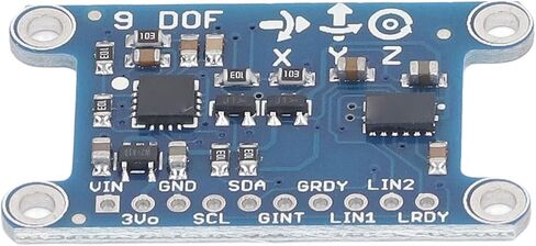 Gyroscope Module 9 Axes Digital Gyroscope Sensor Fast Measurement Low Power Loss for Robotics Drones ABS 3 5V in Saudi Arabia
