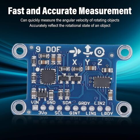 Gyroscope Module 9 Axes Digital Gyroscope Sensor Fast Measurement Low Power Loss for Robotics Drones ABS 3 5V in Saudi Arabia