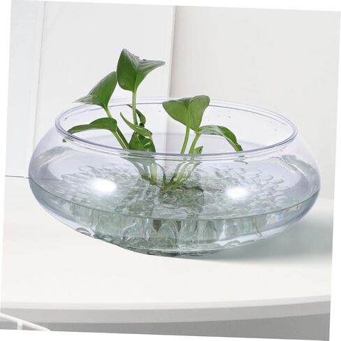 Zerodeko 200pcs Clear Glass Pebbles for Vases and Aquariums Decorative Flat Marbles Non Floating Beads for Home and Garden Decor Low Maintenance Craft Filler in Saudi Arabia