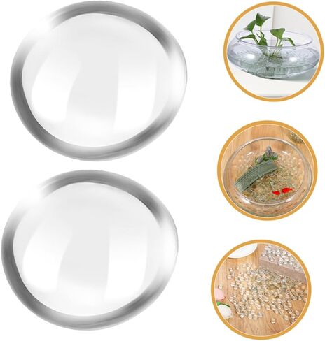 Zerodeko 200pcs Clear Glass Pebbles for Vases and Aquariums Decorative Flat Marbles Non Floating Beads for Home and Garden Decor Low Maintenance Craft Filler in Saudi Arabia