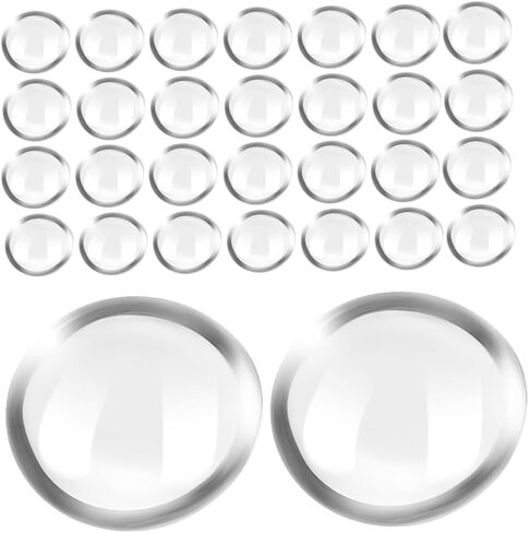 MAGICLULU 200Pcs Clear Flat Glass Beads Decorative Stones for Vases Fish Tanks Garden Decor Non Floating Glass Pebbles for Crafts Home Decoration in Saudi Arabia