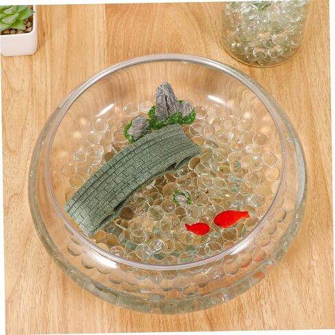 MAGICLULU 200Pcs Clear Flat Glass Beads Decorative Stones for Vases Fish Tanks Garden Decor Non Floating Glass Pebbles for Crafts Home Decoration in Saudi Arabia