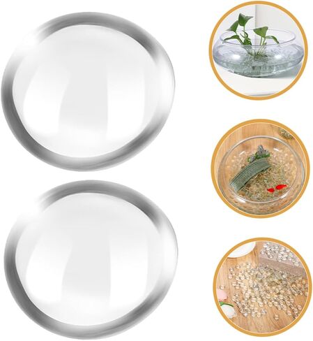 MAGICLULU 200Pcs Clear Flat Glass Beads Decorative Stones for Vases Fish Tanks Garden Decor Non Floating Glass Pebbles for Crafts Home Decoration in Saudi Arabia