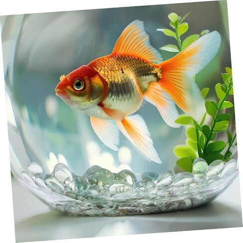 MAGICLULU 200Pcs Clear Flat Glass Beads for Vase Fillers Decorative Glass Marbles for Home Garden Aquarium and Fish Tank Decorations Easy Maintenance and Stable Support in Saudi Arabia