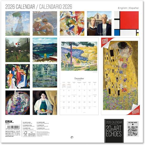 تقويم حائط خيال علمي قديم 2025 مقاس 12 × 12 بوصة FSC® خالٍ من البلاستيك - يبدأ الأسبوع يوم الأحد | تقويم حائط مربع | تقويم مخطط الأسرة 2025 | تقويم عتيق 2025 in Kuwait