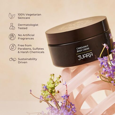 Juara - Candlenut Body Creme | Moisturizing Lotion | Dry Skin Hydration | Skin, Hands & Feet Cream | Soothing Skincare Balm | Cruelty Free, Paraben & Sulfate Free, Vegetarian | 7.5 oz (2-Pack) in Saudi Arabia