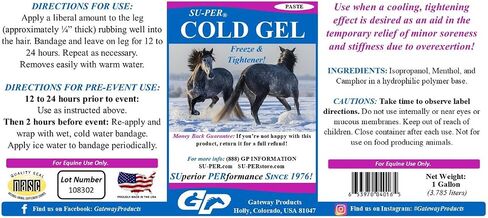 SU-PER Cold Gel Topical Relief for Horses, Pint Gel in Saudi Arabia