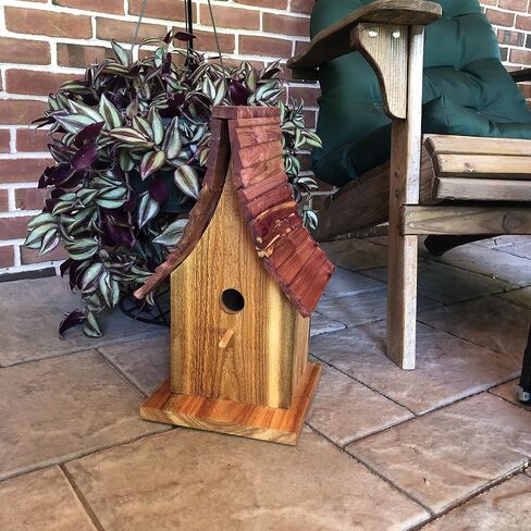 Cedar Birdhouse Porch Décor | Garden Décor | F0008 in Saudi Arabia