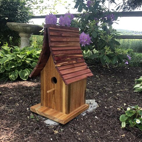 Cedar Birdhouse Porch Décor | Garden Décor | F0008 in Saudi Arabia