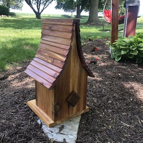 Cedar Birdhouse Porch Décor | Garden Décor | F0008 in Saudi Arabia