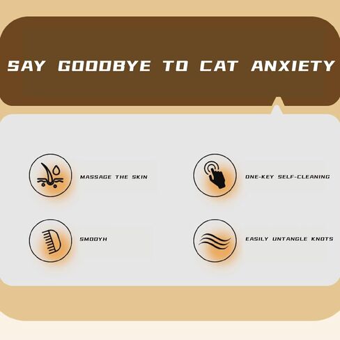 مشط البراغيث للقطط والكلاب - مشط إزالة شعر الحيوانات الأليفة ثنائية الجانب مع أسنان طويلة/قصيرة من الفولاذ المقاوم للصدأ - فرشاة فعالة للتسلق لاستقصاء وتصنيع الاستمالة in Kuwait