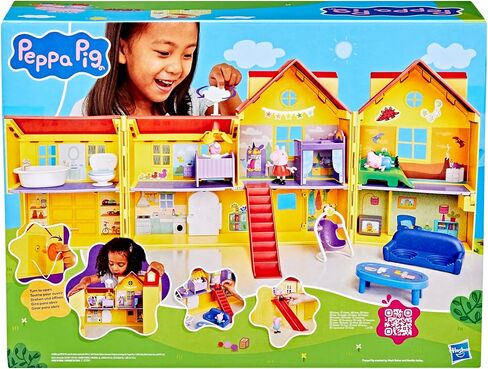 PEPPA PIG Peppa's Big Family House Playset with 3 Figures, 11 Accessories, 2025 Version with Baby Evie, Preschool Toys for Girls and Boys 3 and Up in Saudi Arabia