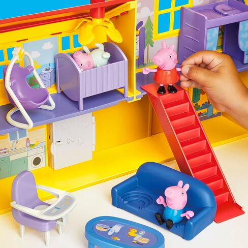 PEPPA PIG Peppa's Big Family House Playset with 3 Figures, 11 Accessories, 2025 Version with Baby Evie, Preschool Toys for Girls and Boys 3 and Up in Saudi Arabia