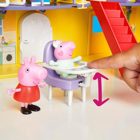PEPPA PIG Peppa's Big Family House Playset with 3 Figures, 11 Accessories, 2025 Version with Baby Evie, Preschool Toys for Girls and Boys 3 and Up in Saudi Arabia