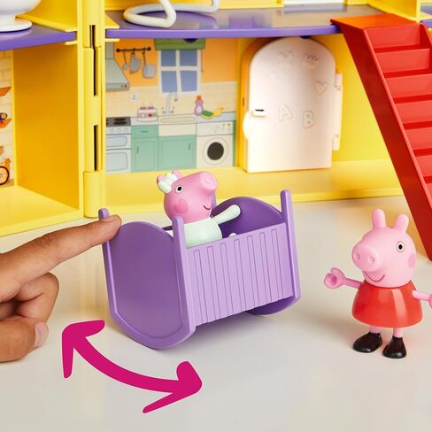 PEPPA PIG Peppa's Big Family House Playset with 3 Figures, 11 Accessories, 2025 Version with Baby Evie, Preschool Toys for Girls and Boys 3 and Up in Saudi Arabia